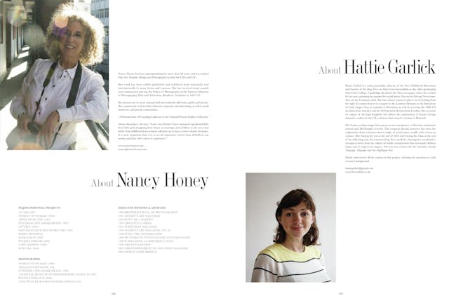 Page 208 - 209: About Nancy Honey & Hattie Garlick