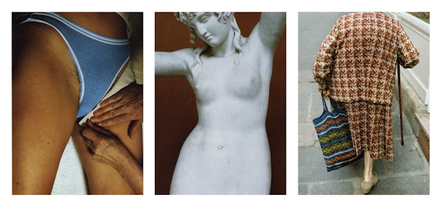 Some situations required careful permissions, some were caught running down city streets.   I saw women living and working in the everyday. From Woman to Woman 1990, Triptych 10.