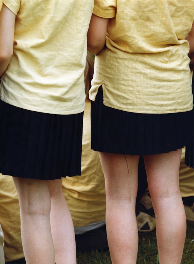 Girls, 12, at Sport in School, Bath, 1992, Entering the Masquerade 1992.