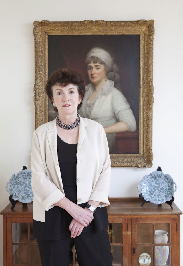 Linda Colley CBE FBA FRSL FRHistS at her home in Reepham, Norfolk, UK - July 2012